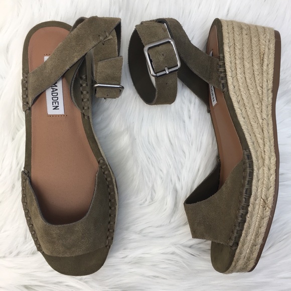 Steve Madden Shoes - Steve Madden Elody Suede Wedge Platform Sandal